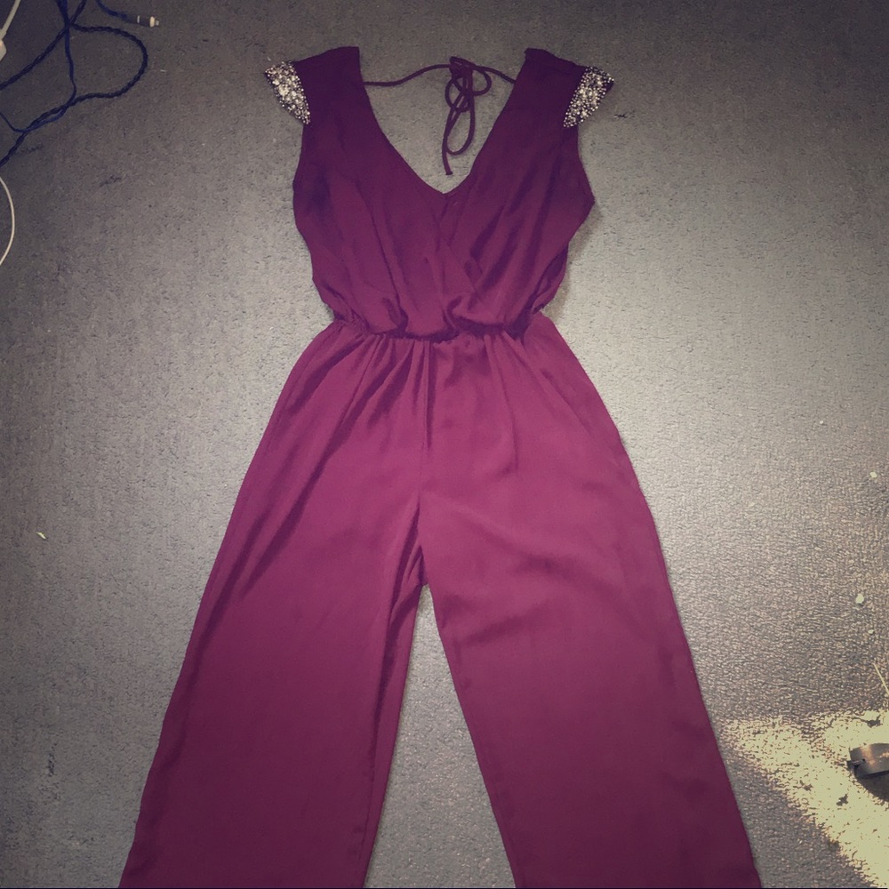 Burgundy Jumpsuit